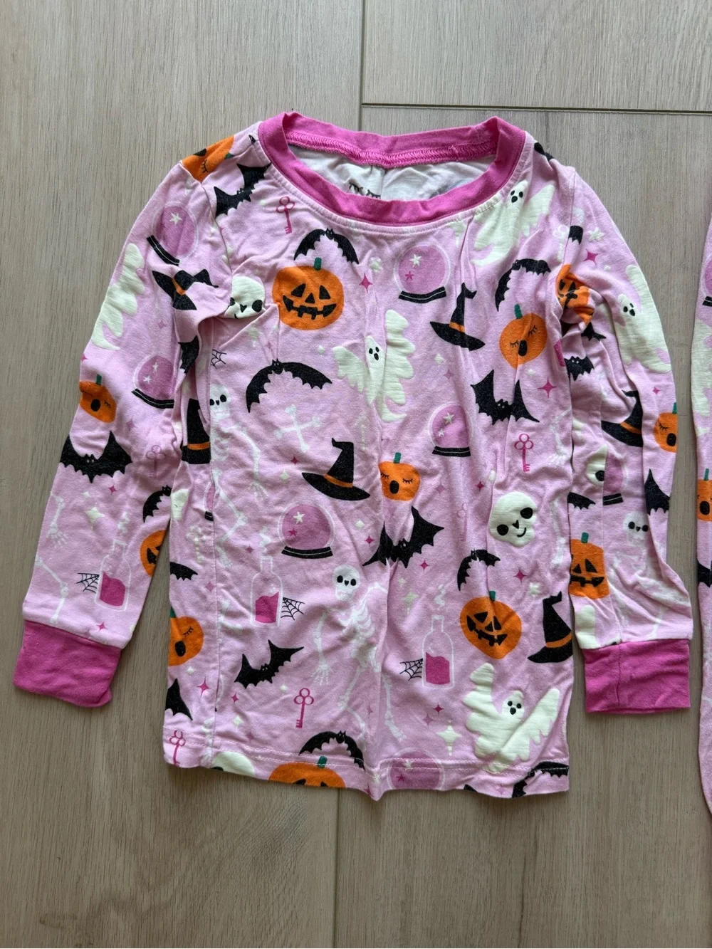 Little Sleepies Pink Glowing Ghouls Halloween Pajama Set - Glow in the Dark!